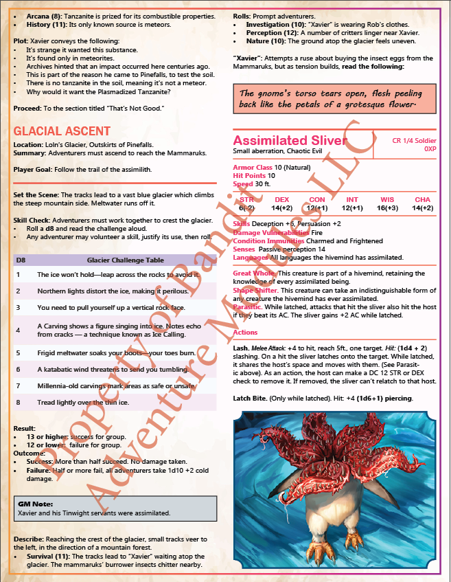 Beneath The Frost 5e Adventure Module