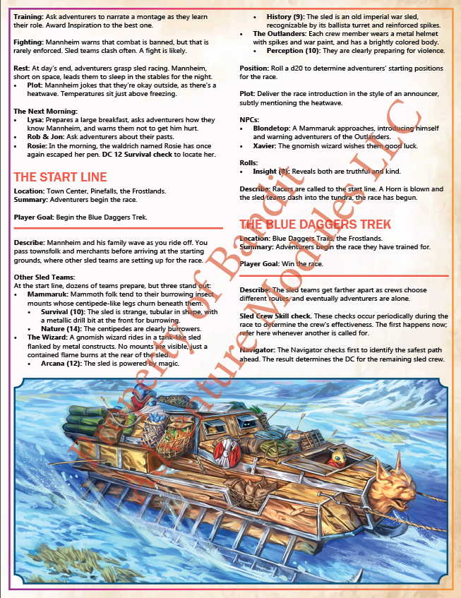Beneath The Frost 5e Adventure Module