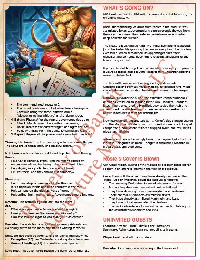 Beneath The Frost 5e Adventure Module